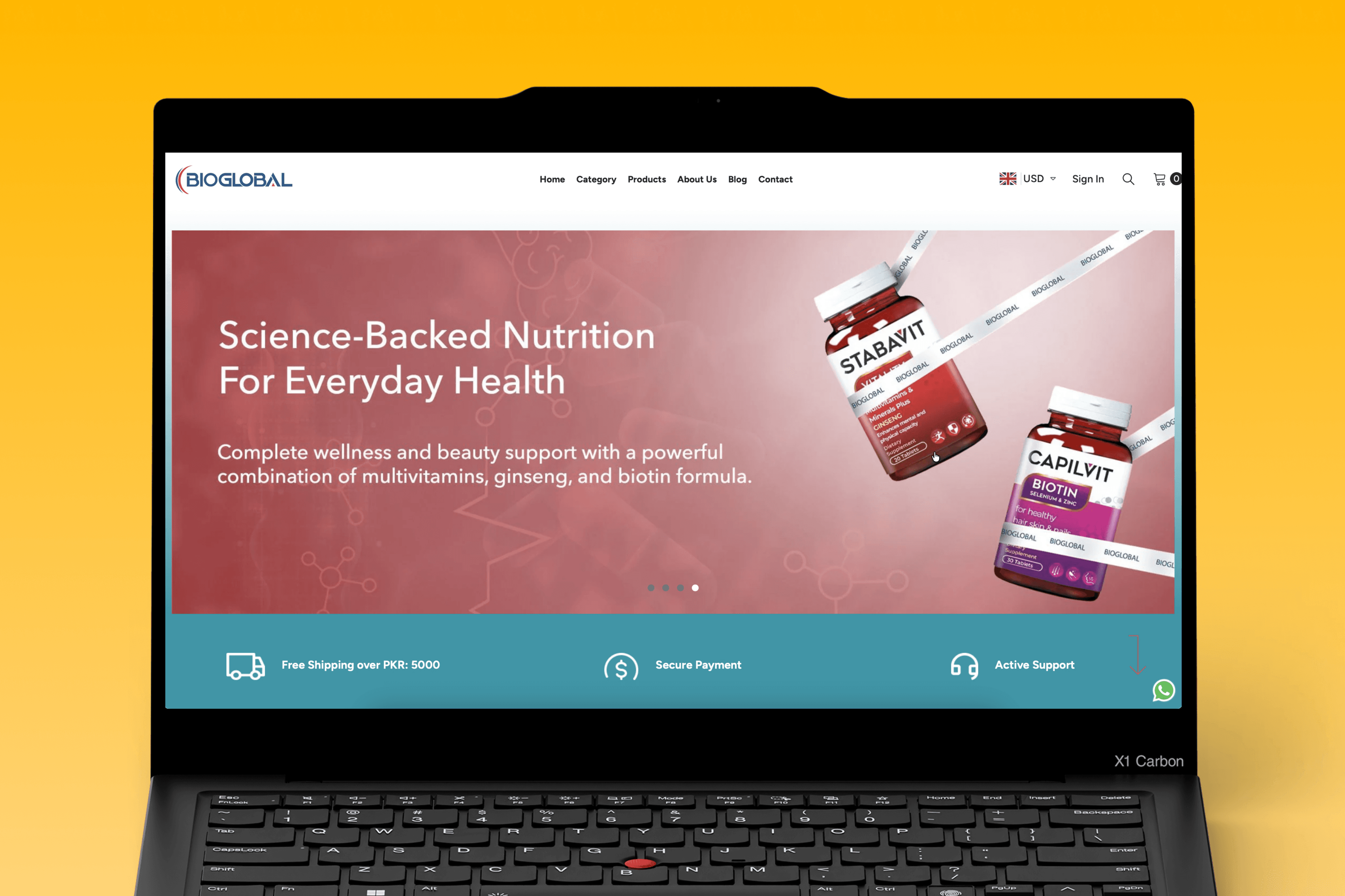 BioGlobal — mockup 2