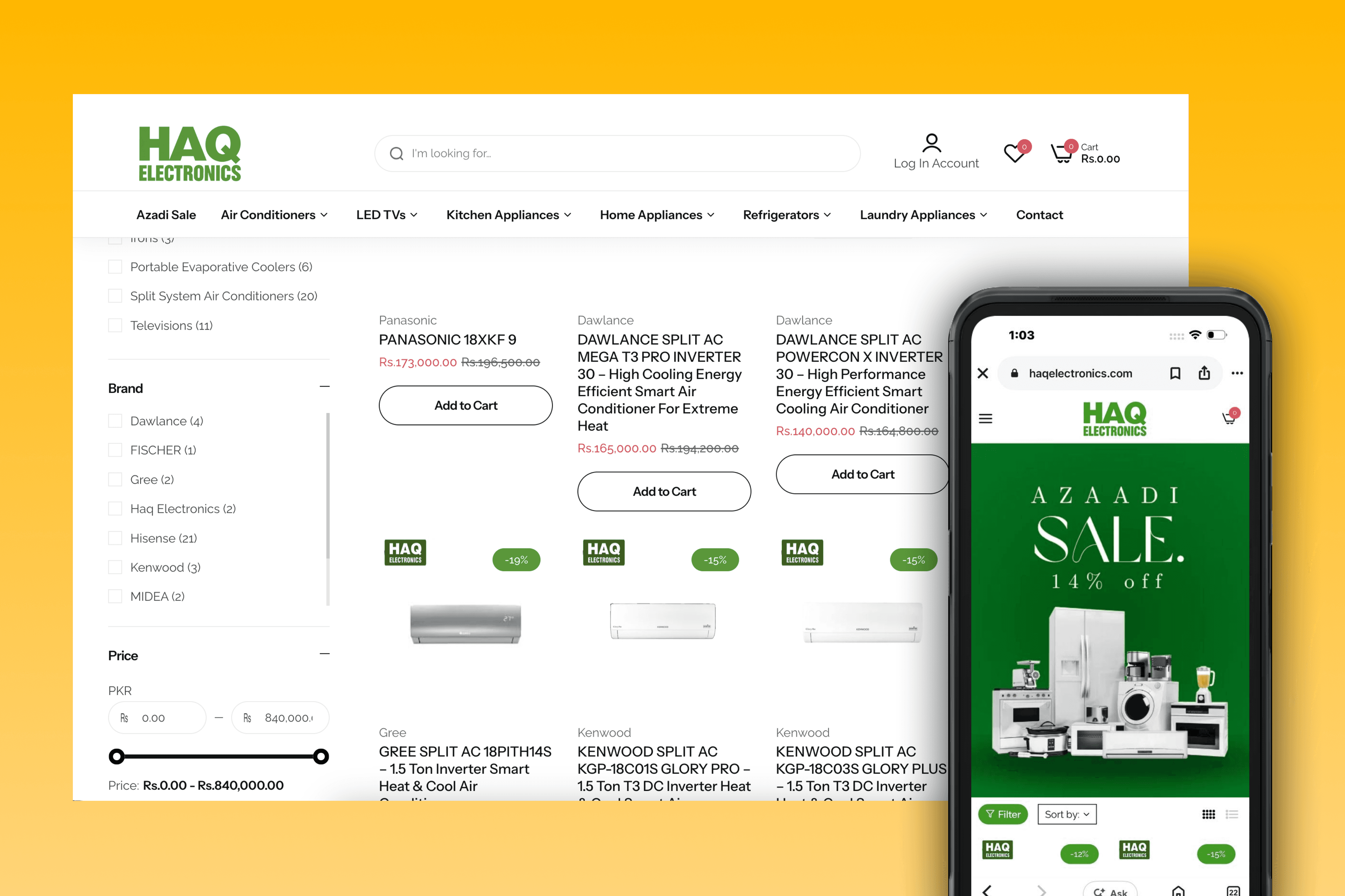 HAQ Electronics — mockup 4